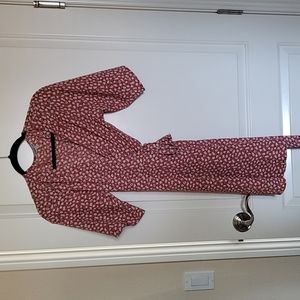 Charlotte Russe rose floral wrap dress